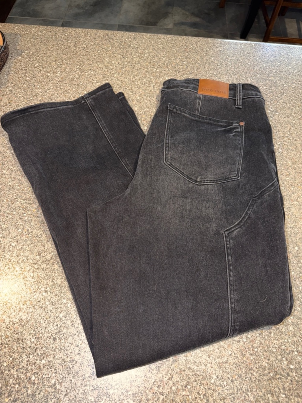 Judy Blue Wide Leg Black Washed Women's Jeans